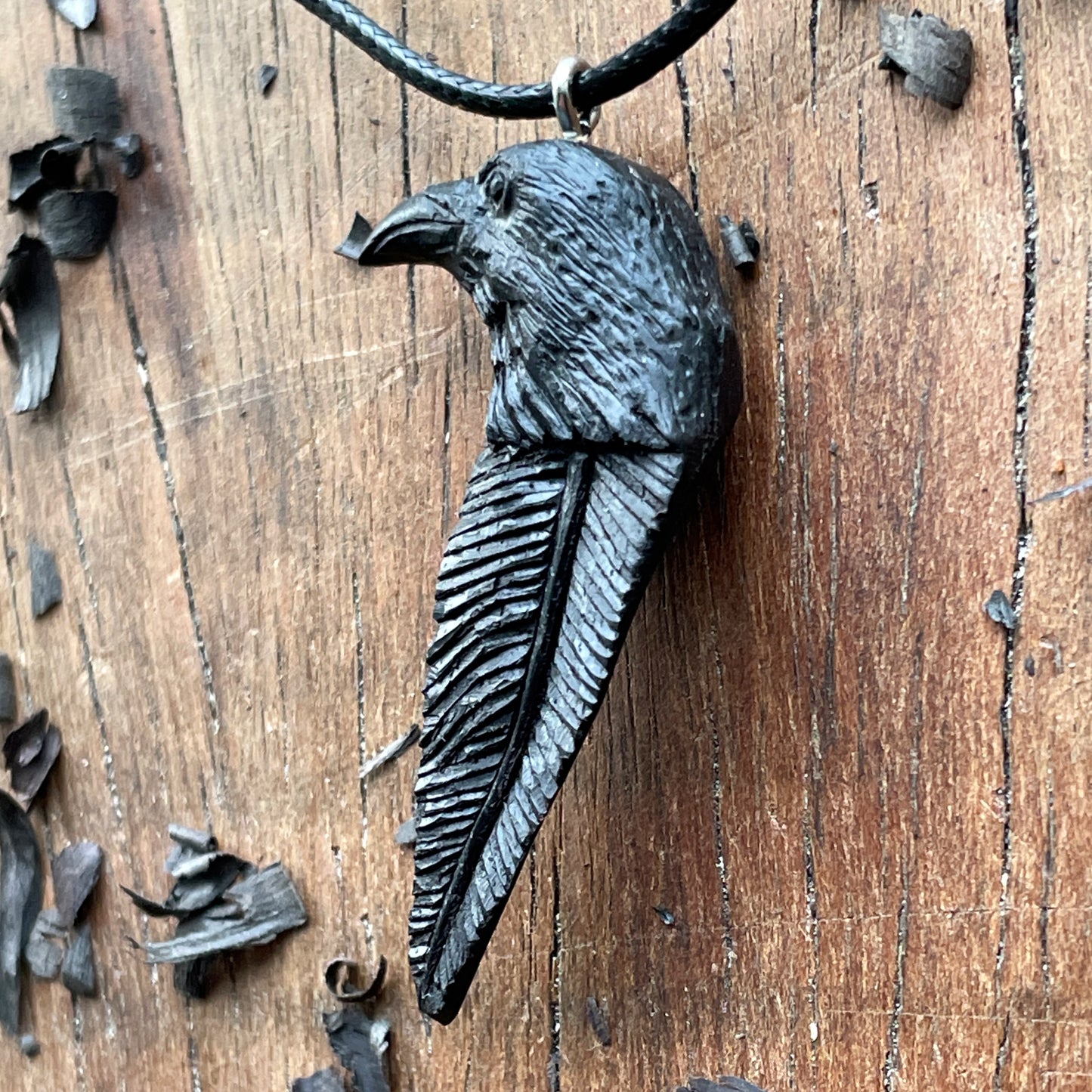 Raven Totem Pendant