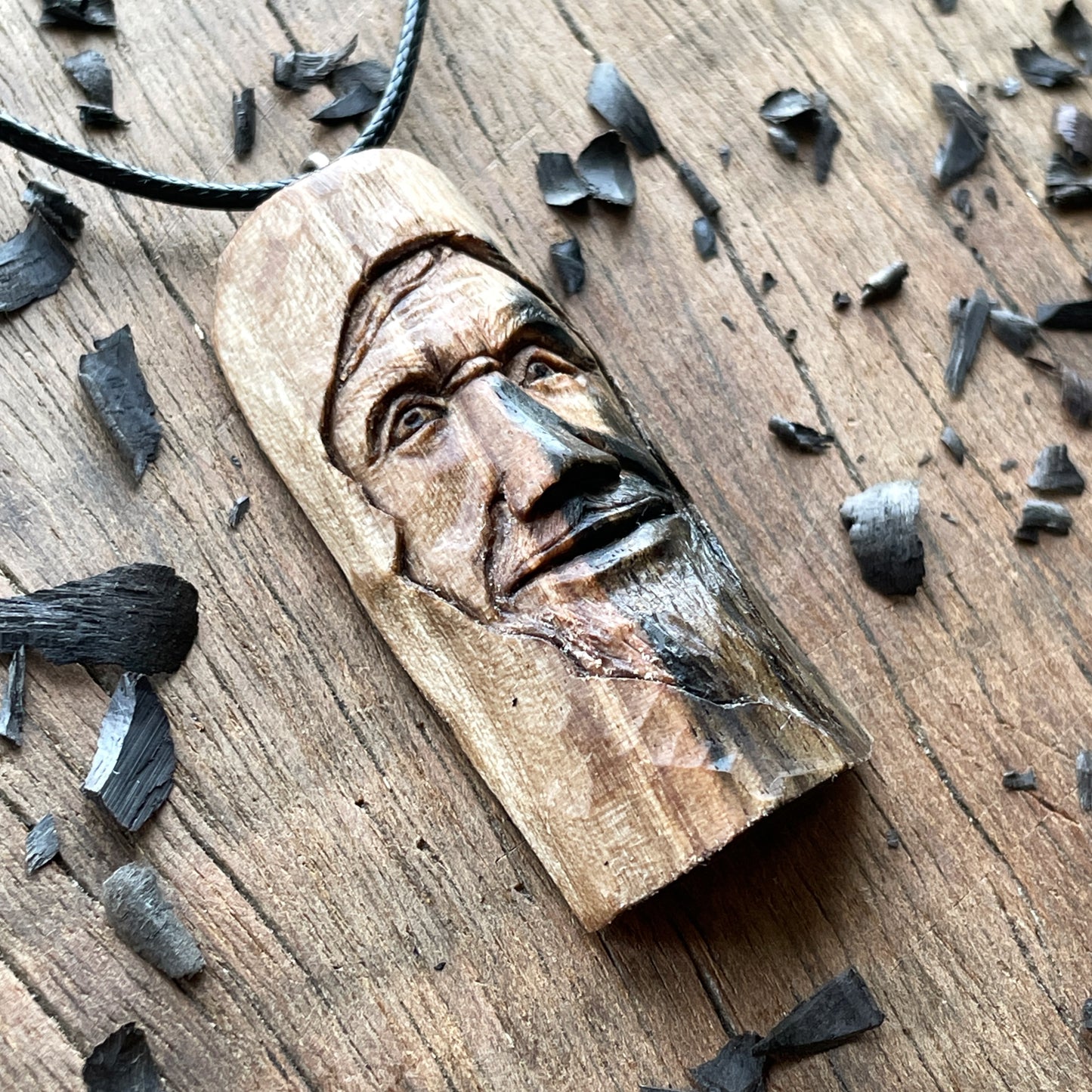 "Cheerful" Wood Spirit Pendant