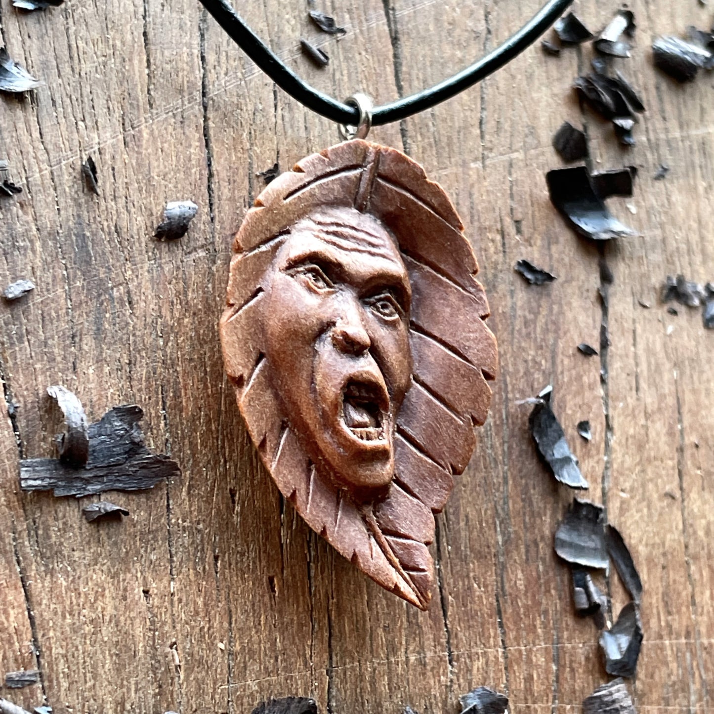 Ancient Leaf Spirit Pendant