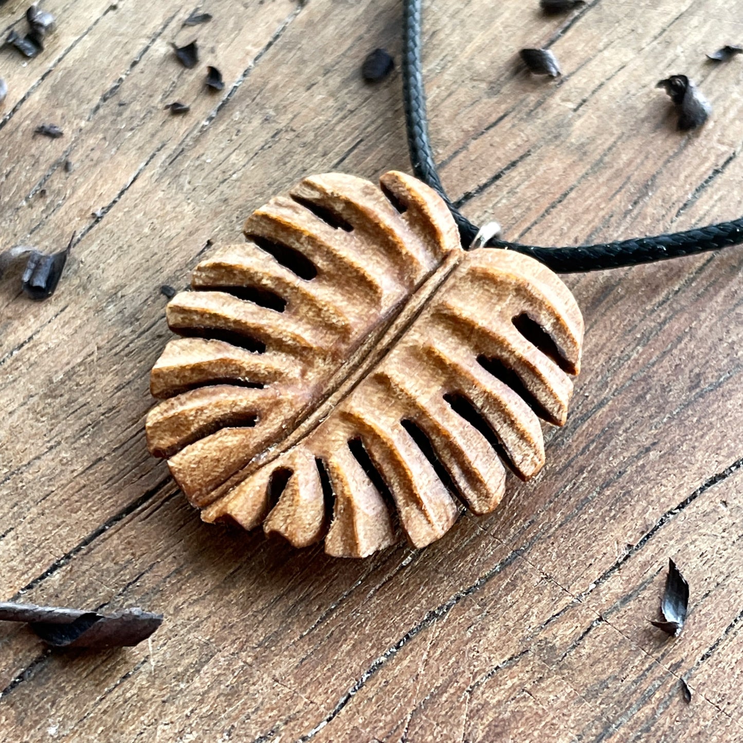Monstera Leaf Pendant