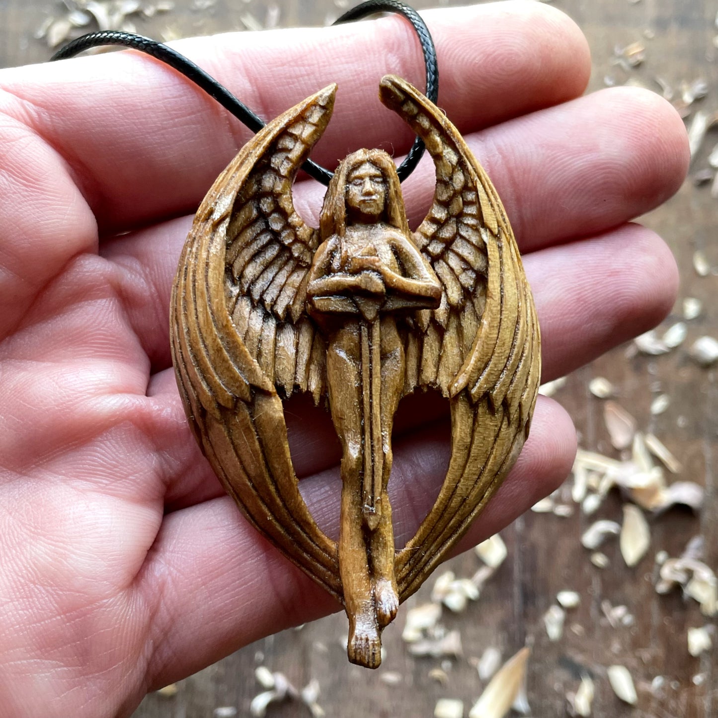 Angel with the sword pendant