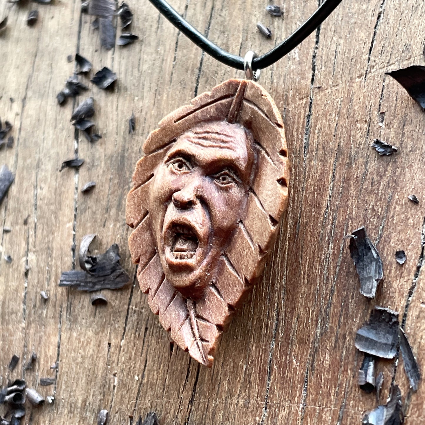 Ancient Leaf Spirit Pendant