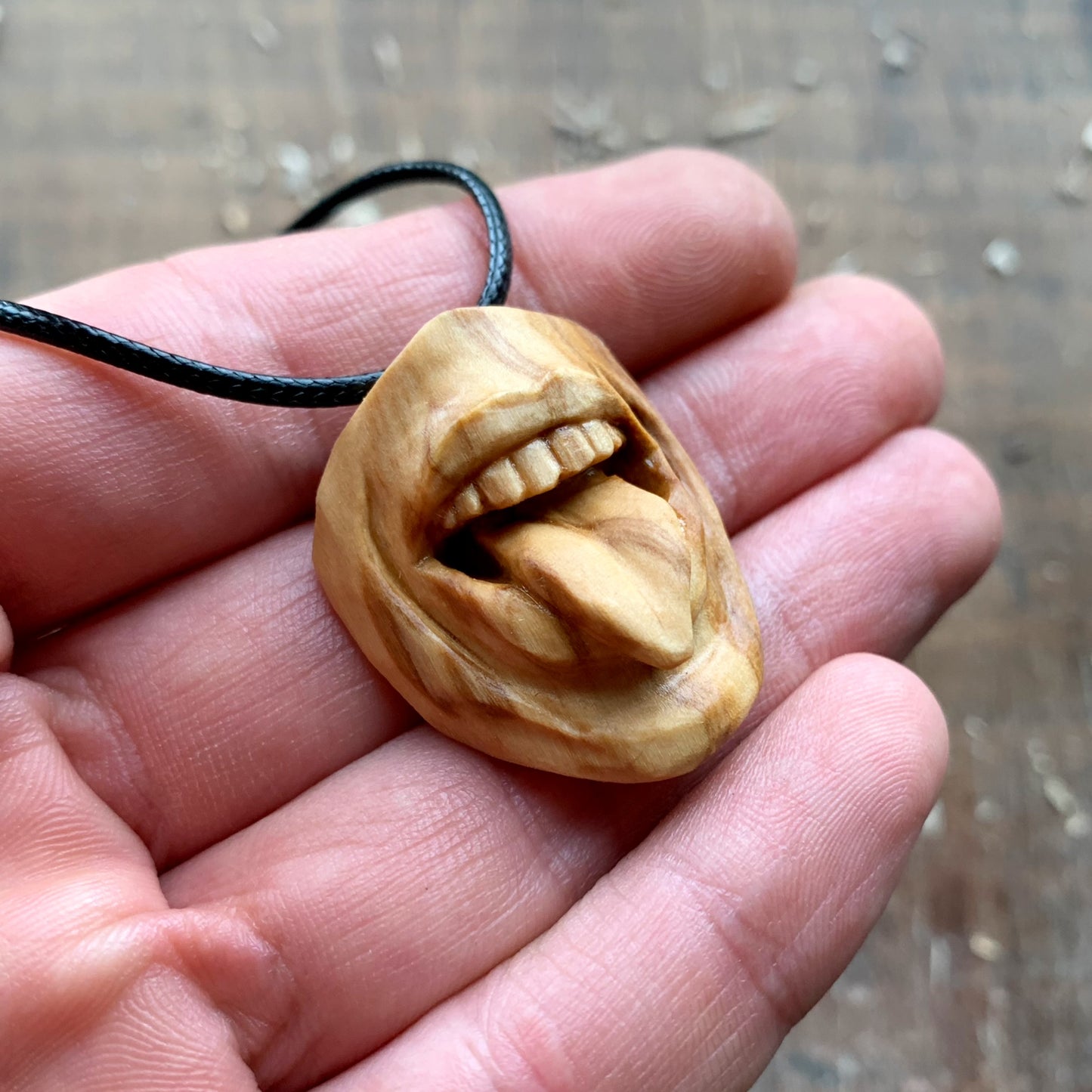 “Tongue Out” Mouth Pendant