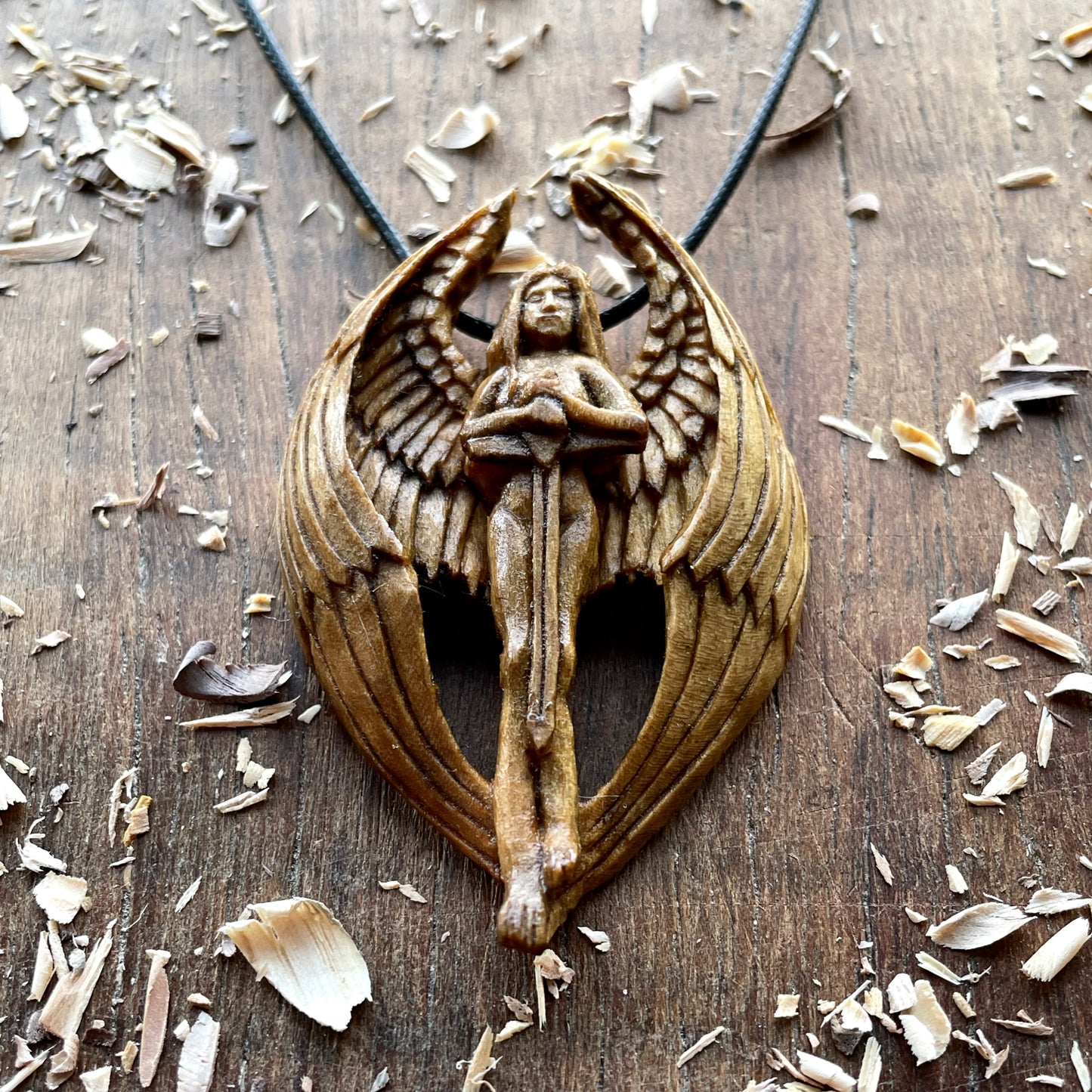 Angel with the sword pendant