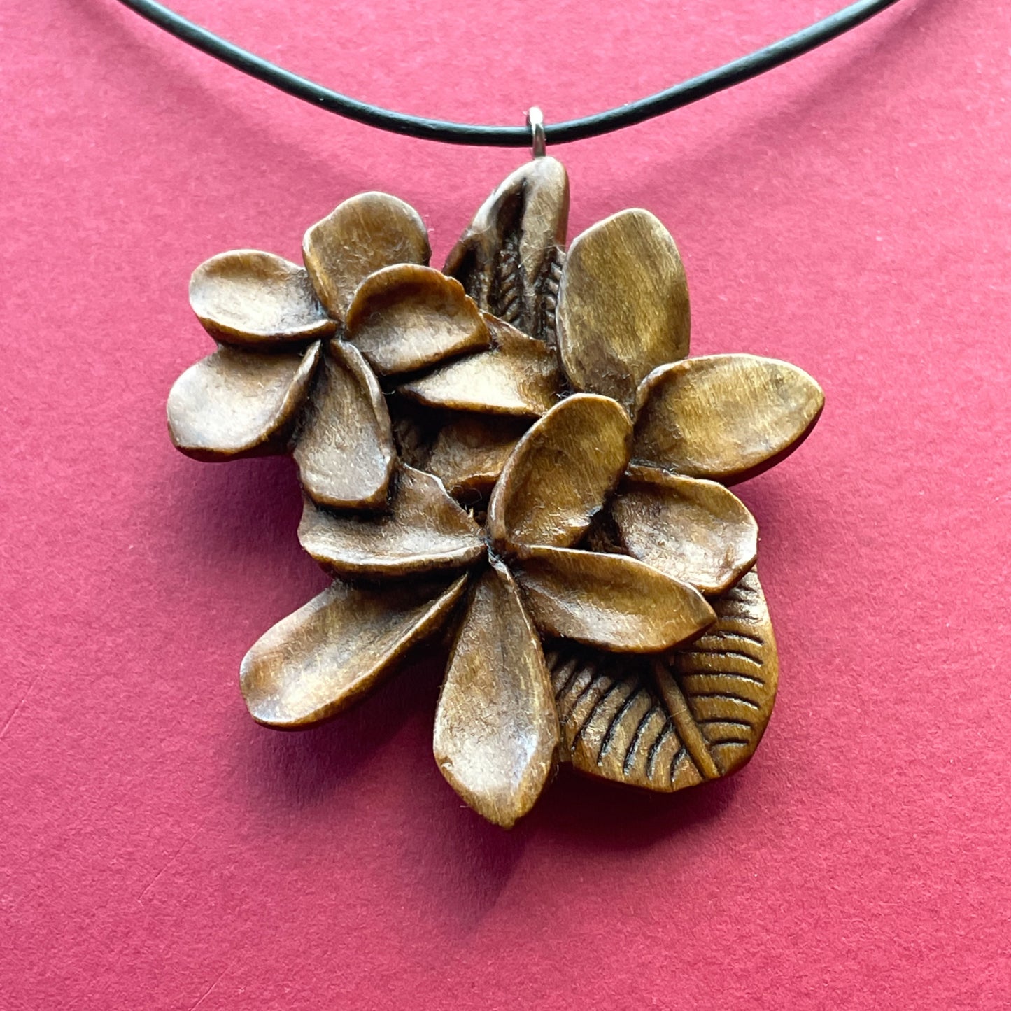 Plumeria Leaf Pendant