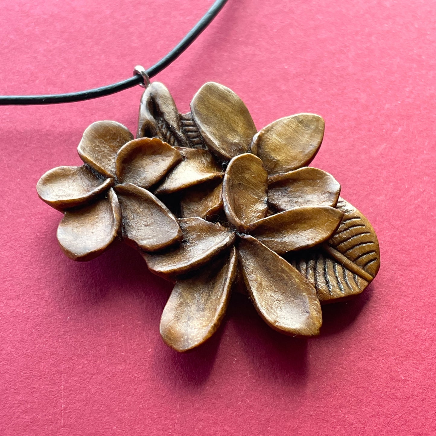 Plumeria Leaf Pendant
