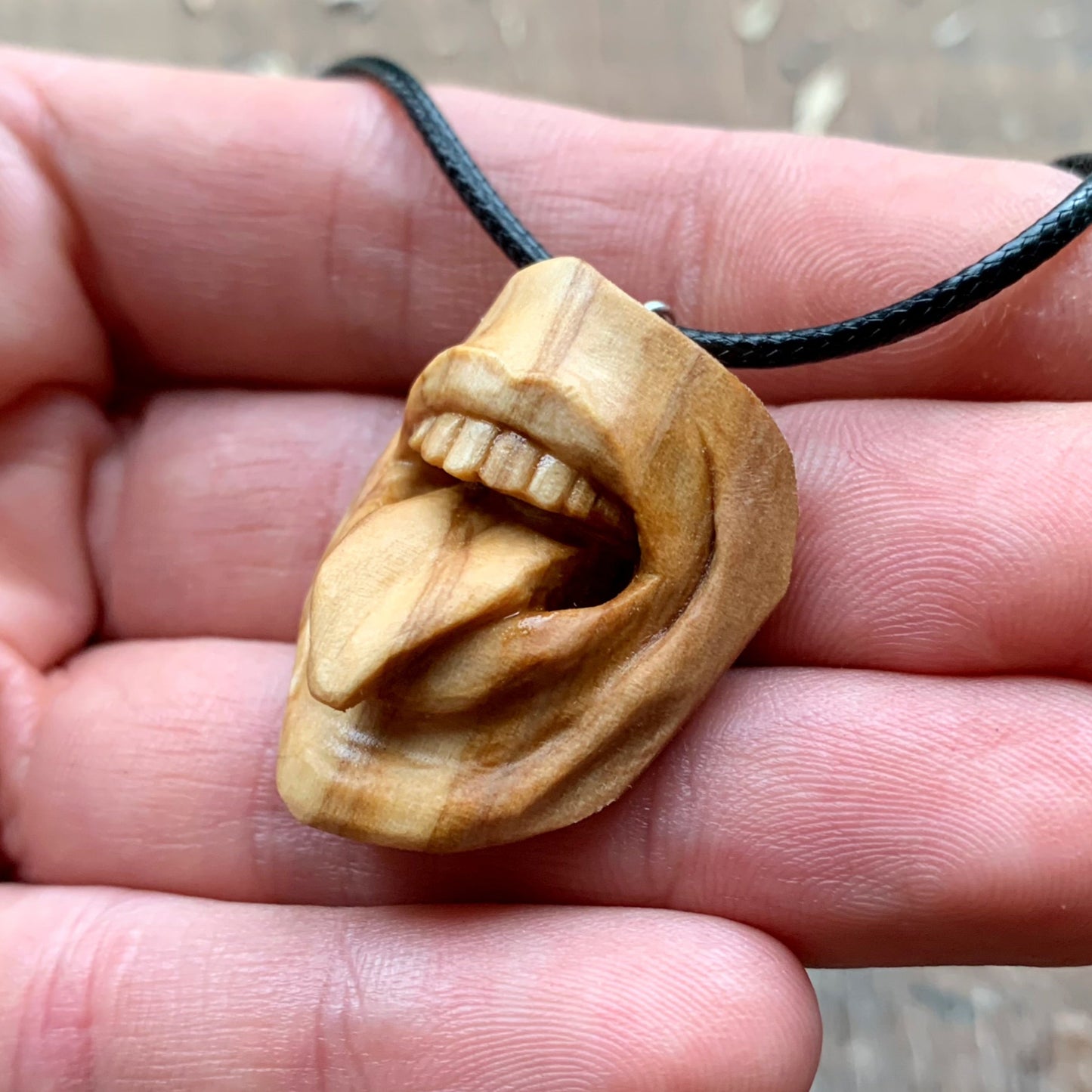 “Tongue Out” Mouth Pendant