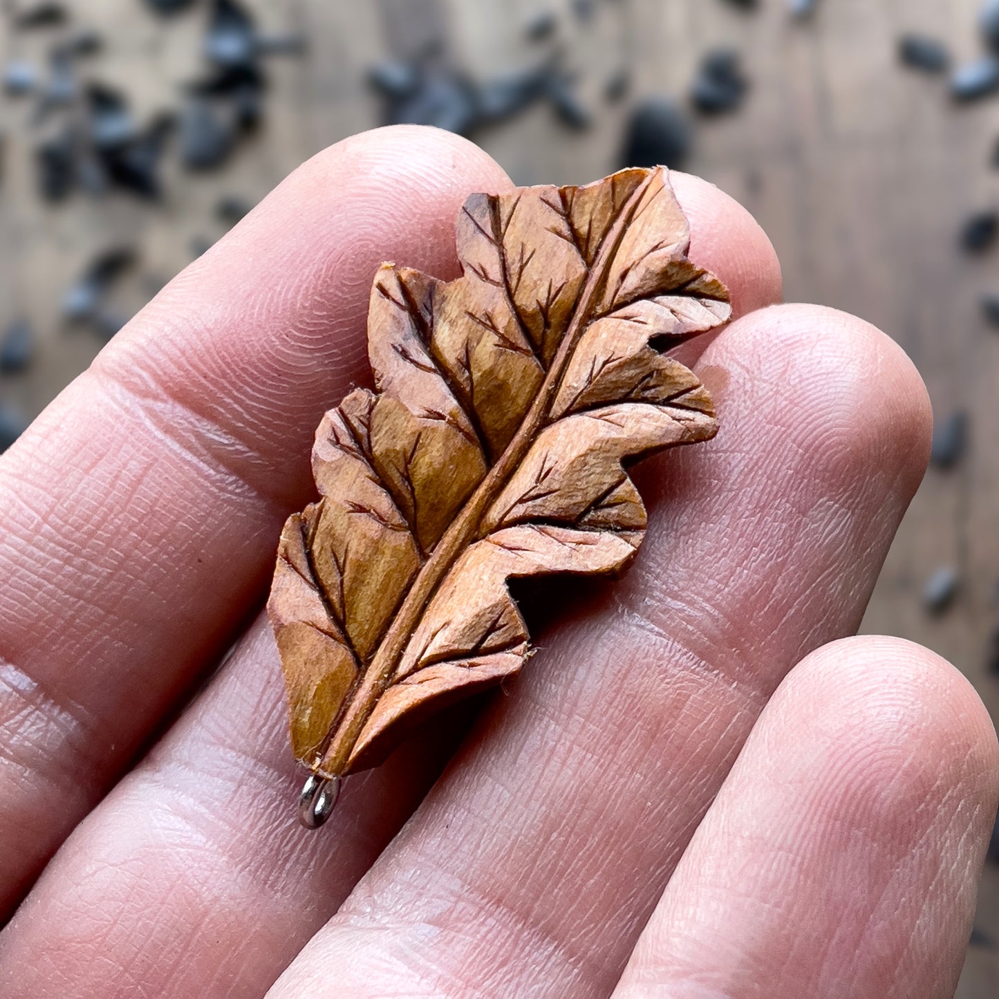 Oak Leaf Pendant - Autumn Whisper