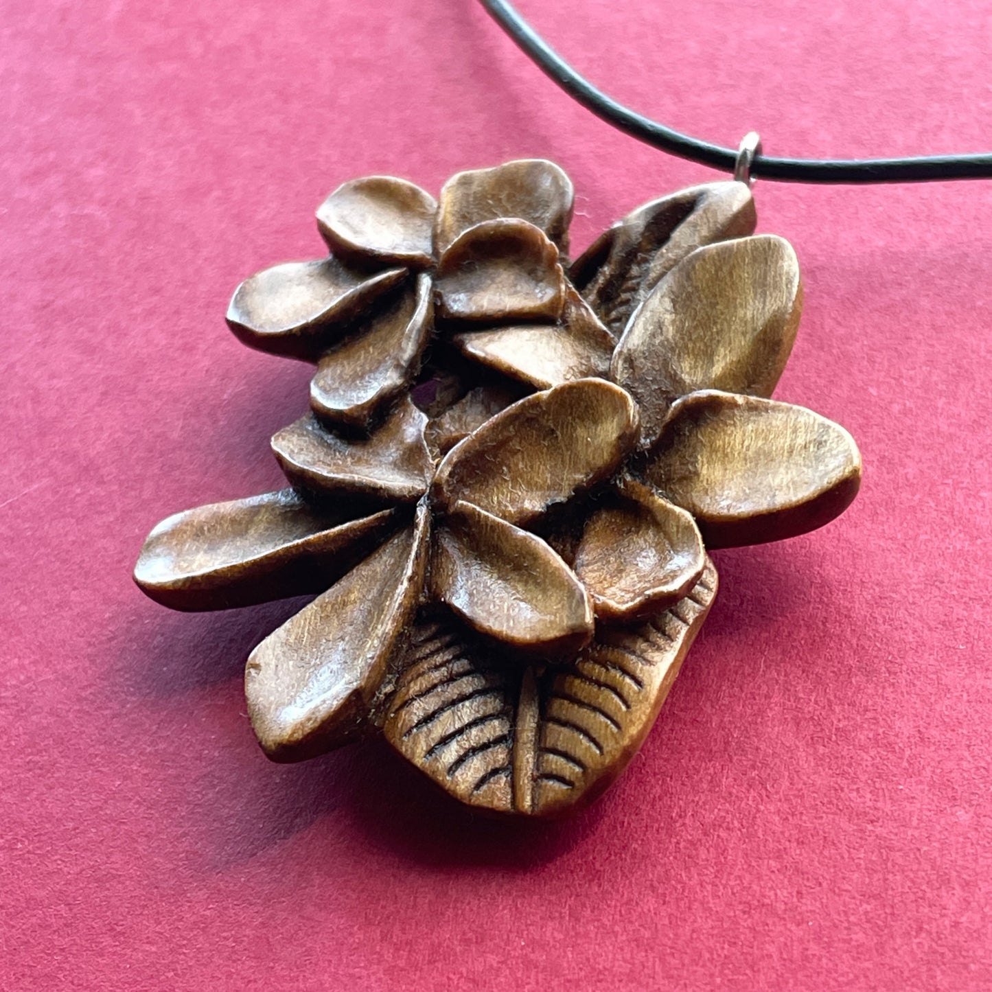 Plumeria Leaf Pendant