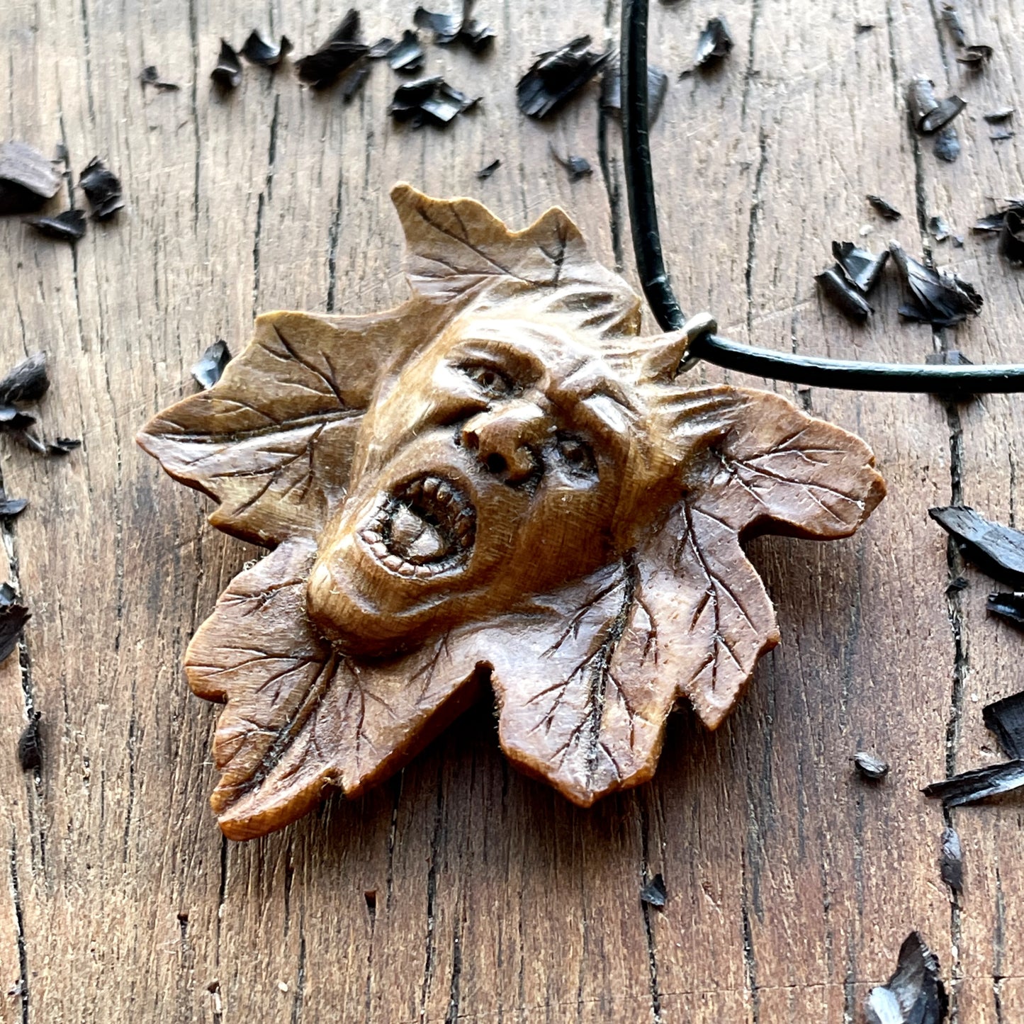 Screaming Leaf Spirit Pendant