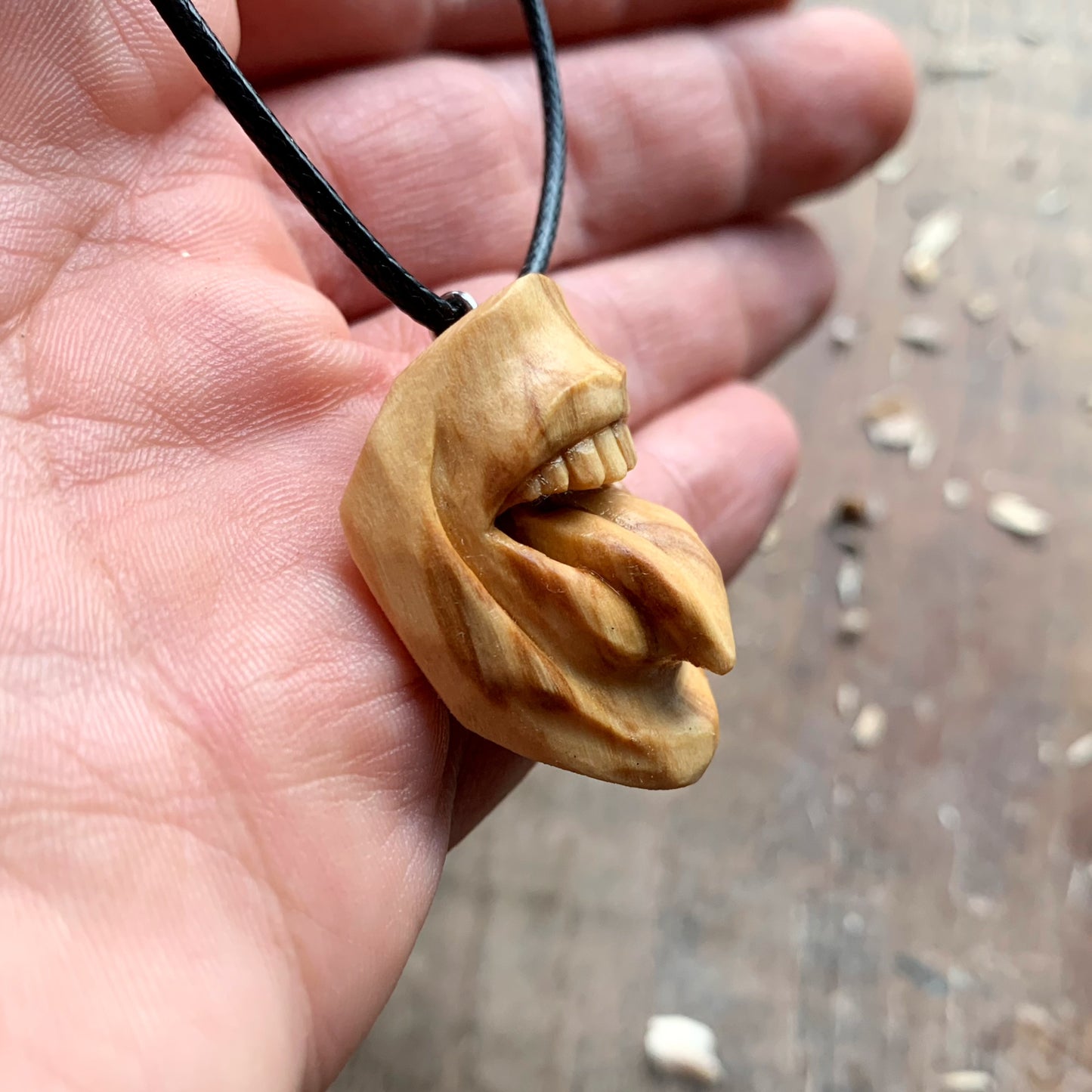 “Tongue Out” Mouth Pendant