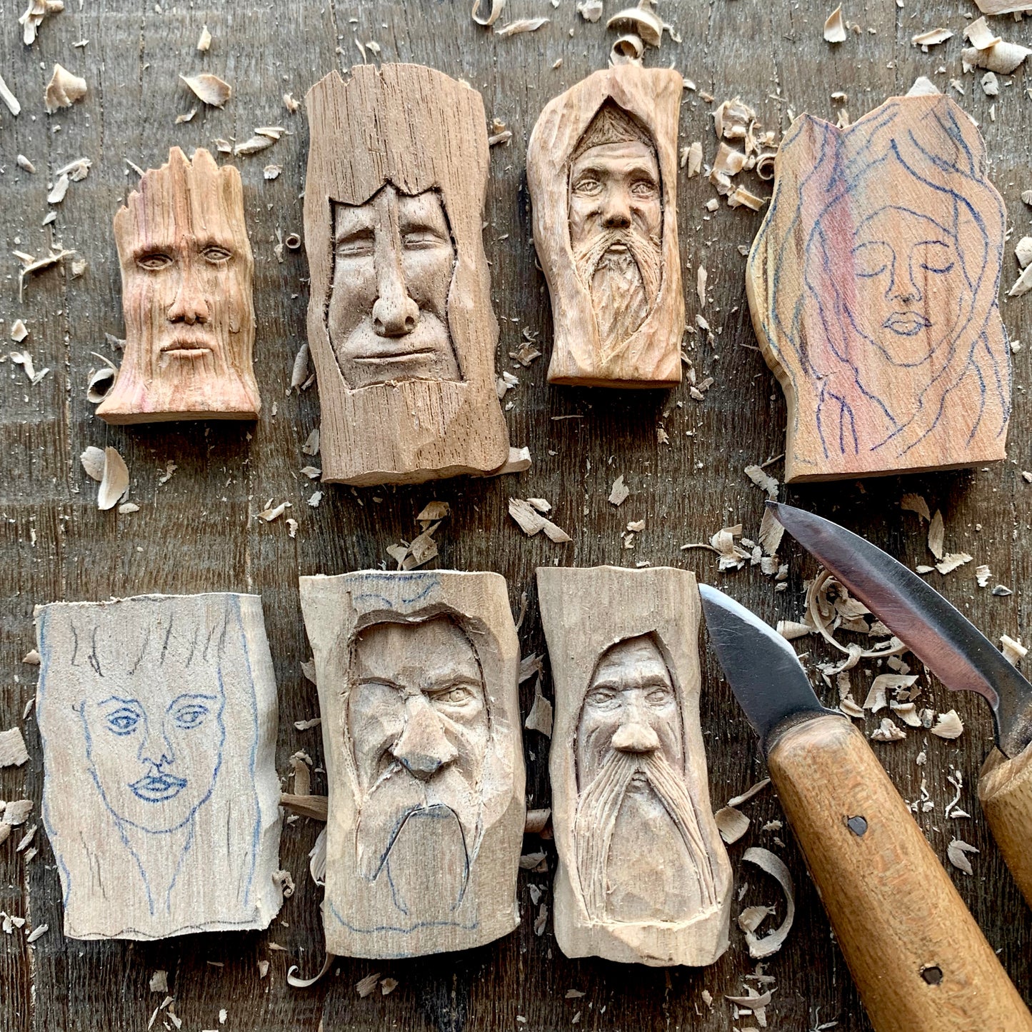 “Resolute” Wood Spirit Pendant