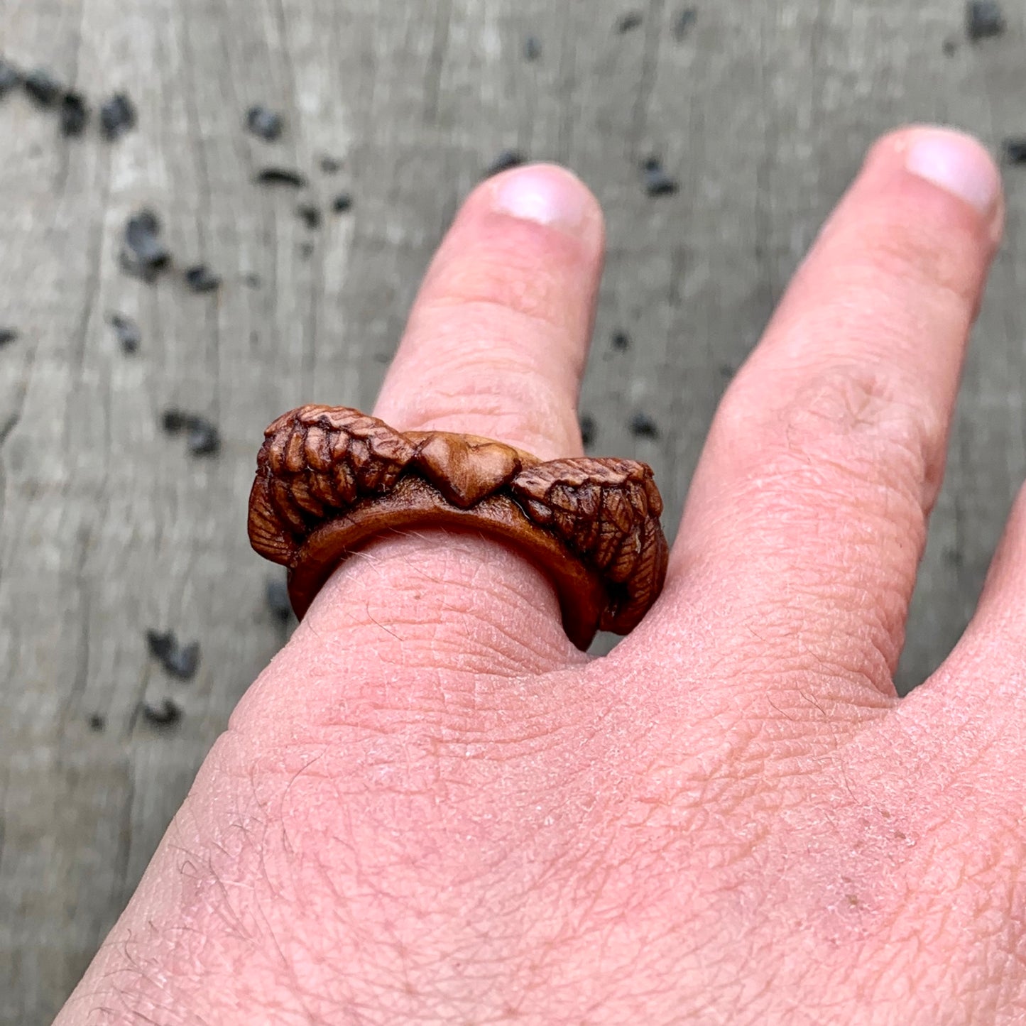 Heart With Wings Ring