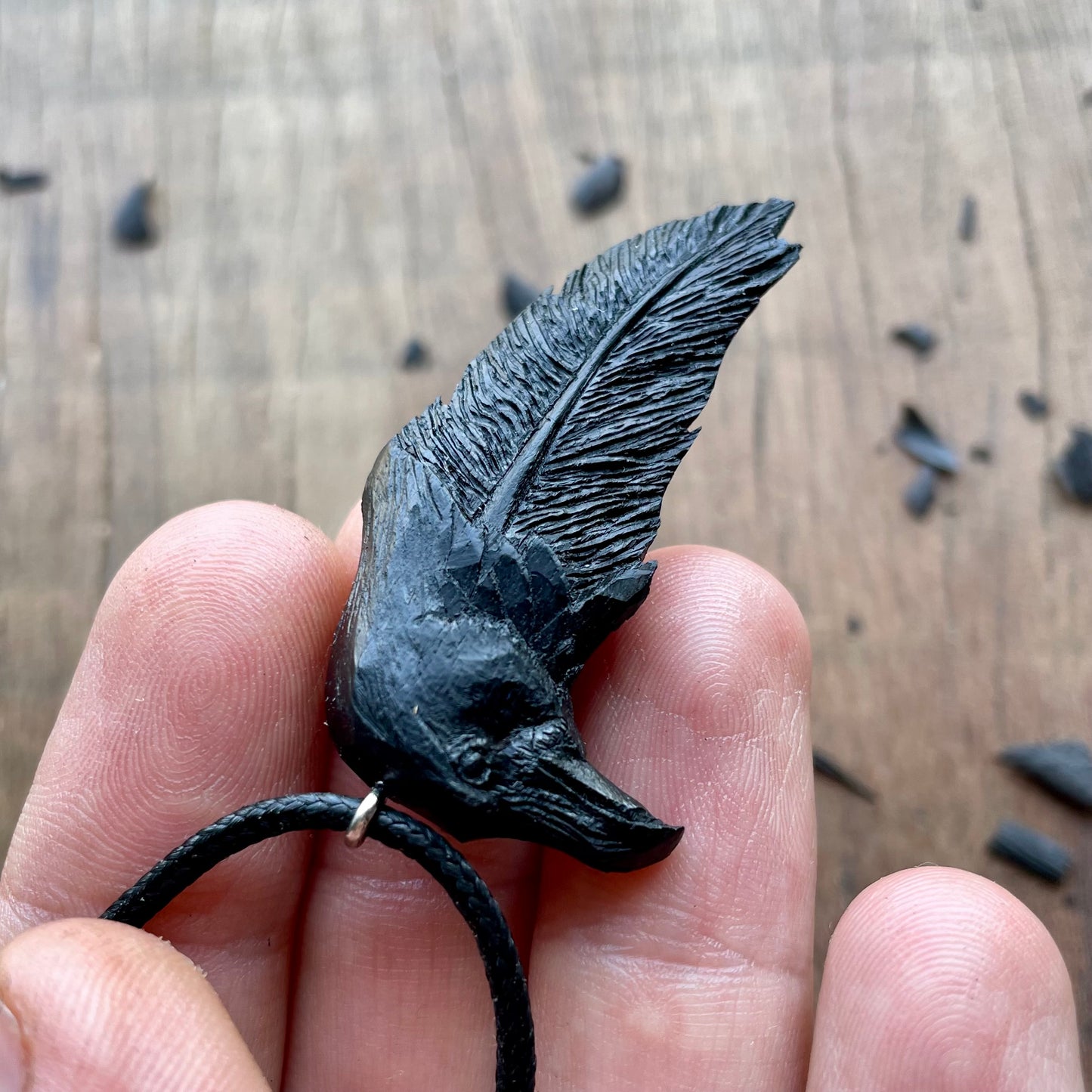 Raven Totem Pendant