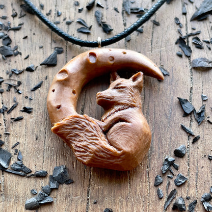 The Fox And The Moon Pendant