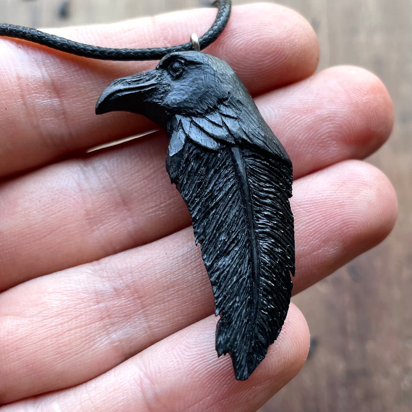 Raven Totem Pendant