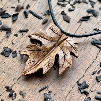 Maple Leaf Pendant - Ember Spirit