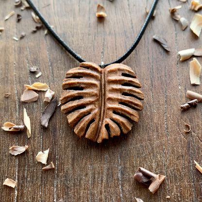 Monstera Leaf Pendant