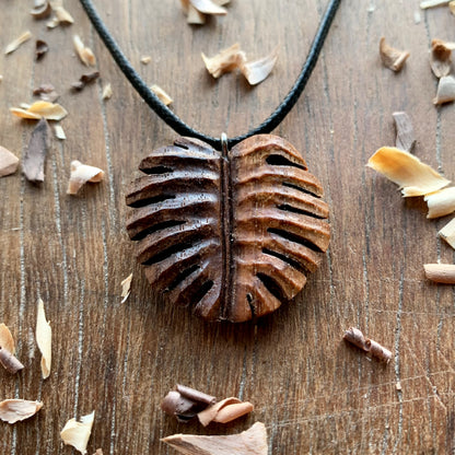 Monstera Leaf Pendant