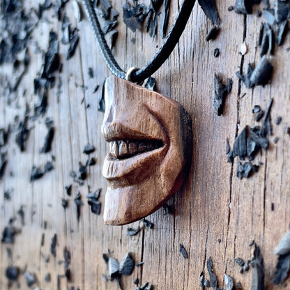 “Happy Expression” Smiling Mouth Pendant