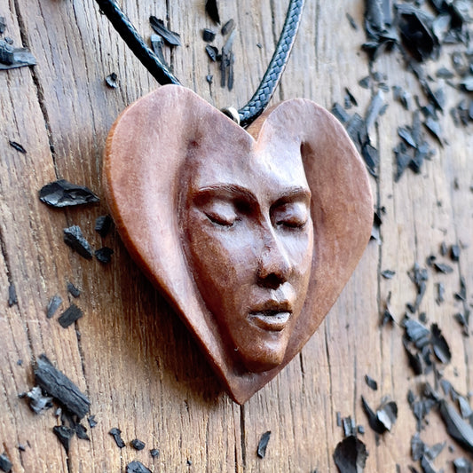 “Face into Heart” Pendant