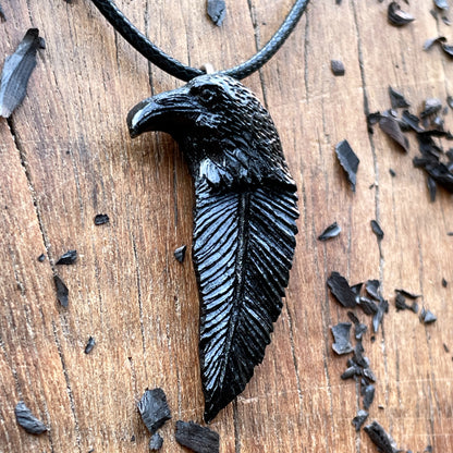 Raven Totem Pendant