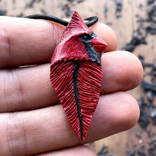Cardinal Bird Totem Pendant