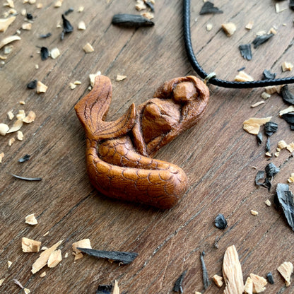 Siren Plum Wood Pendant