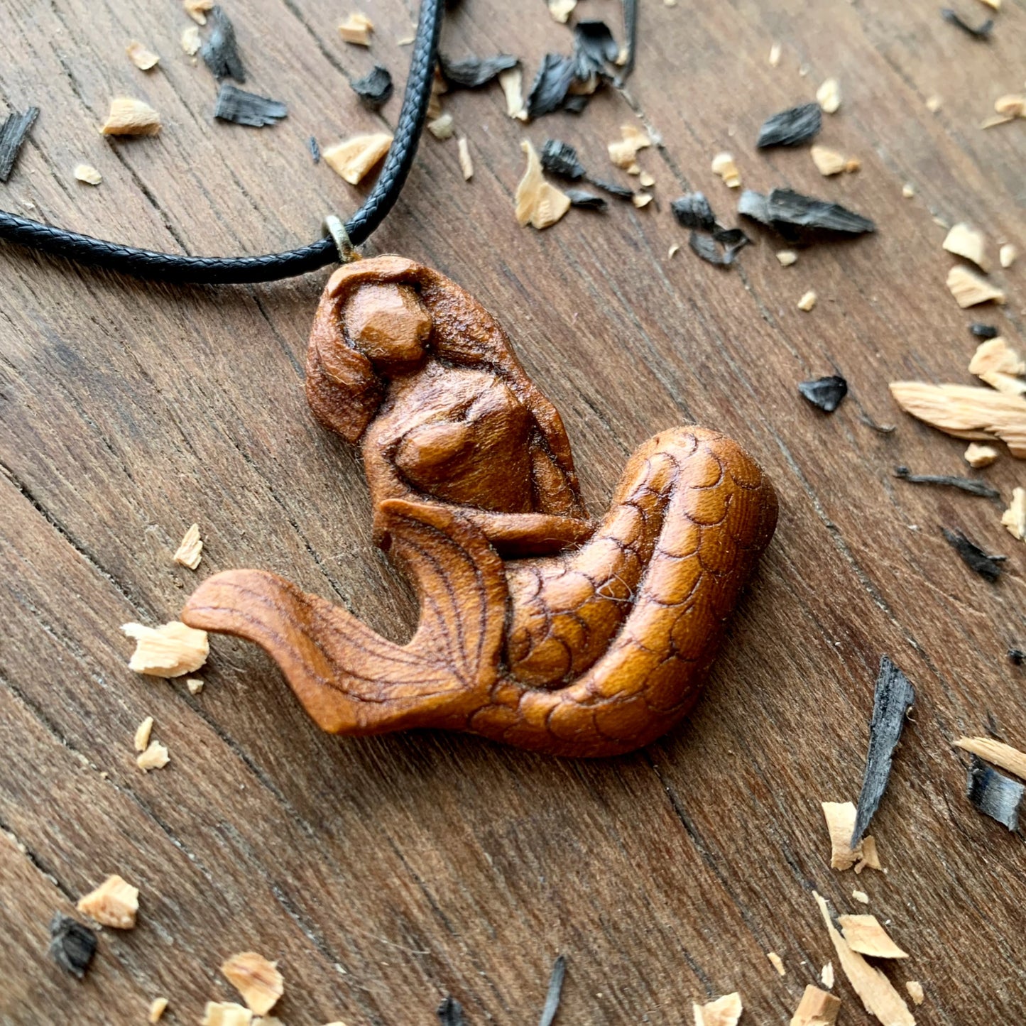 Siren Plum Wood Pendant