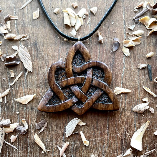 Celtic Heart Triquetra Pendant