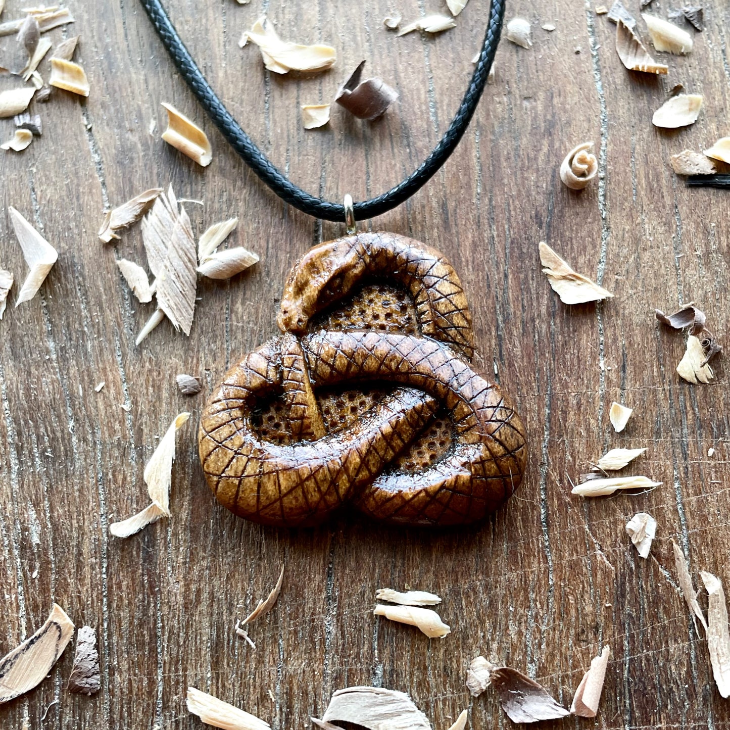 Celtic Uroboro Serpent Pendant