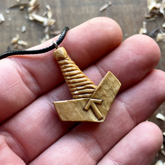 Mjolnir With Tiwaz Rune Pendant