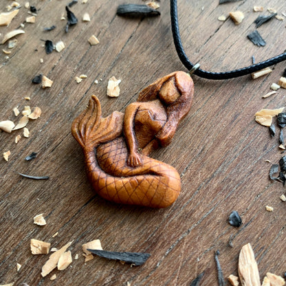 Siren Plum Wood Pendant