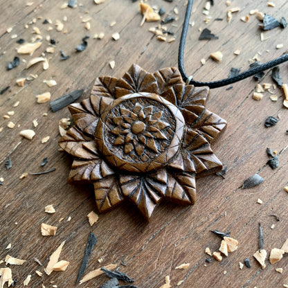 Mandala Flower Pendant