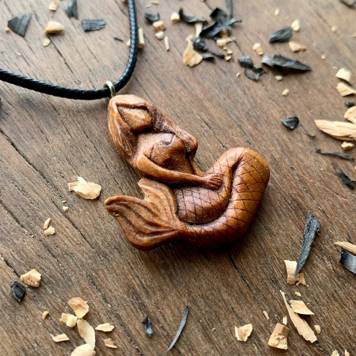 Siren Plum Wood Pendant