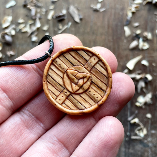 Viking Shield Triquetra Pendant