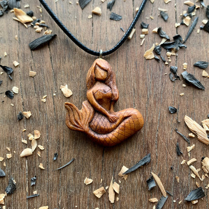 Siren Plum Wood Pendant