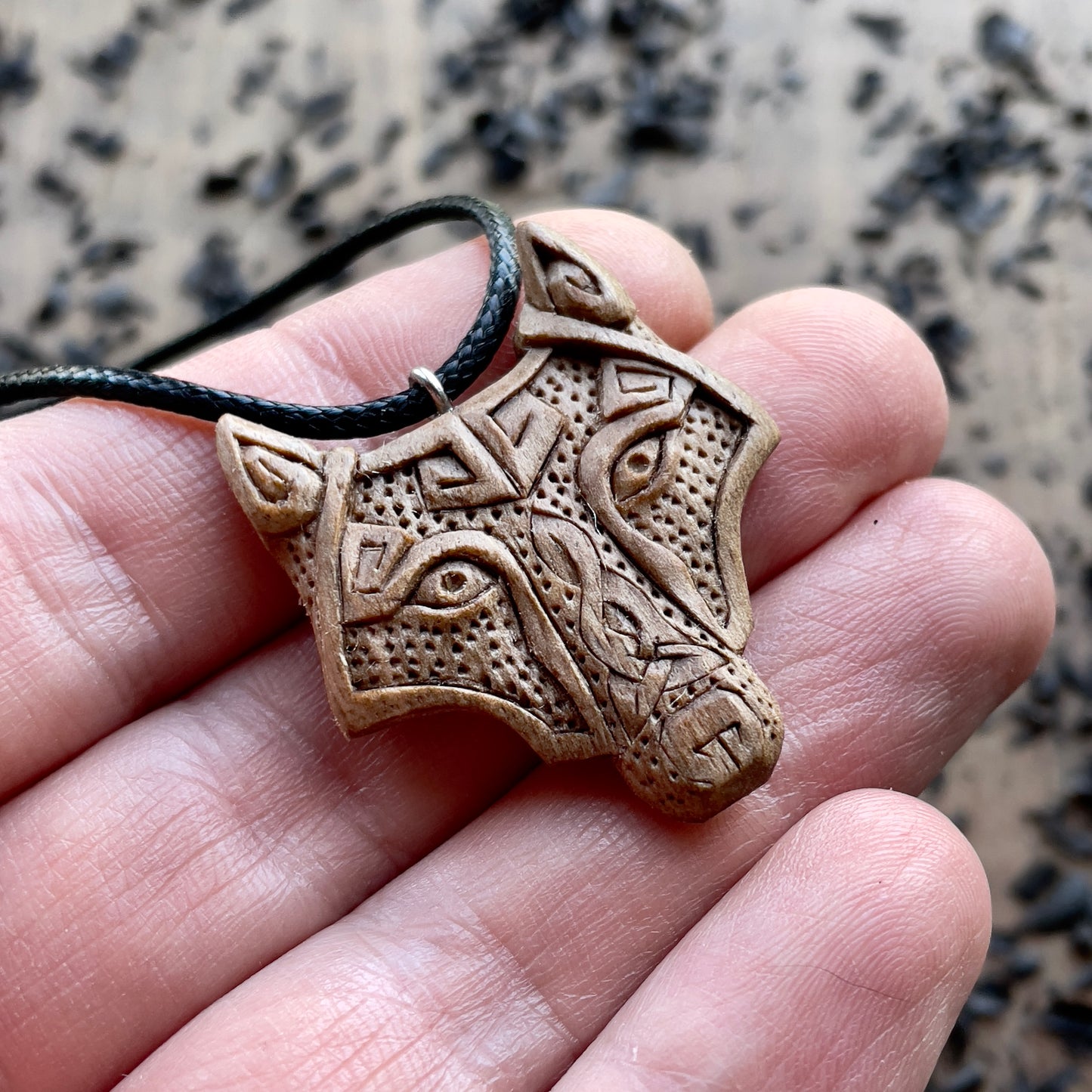 Fenrir Wolf Head Pendant