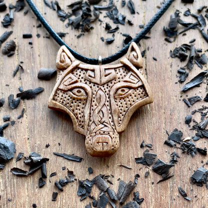 Fenrir Wolf Head Pendant