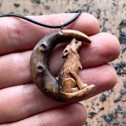 The Wolf And The Moon Pendant