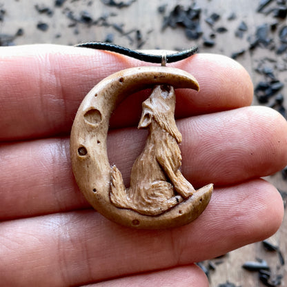 The Wolf And The Moon Pendant