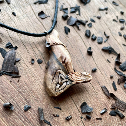 Wolf Pendant with Triquetra