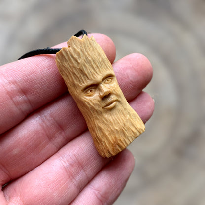 Olive Wood Spirit Pendant