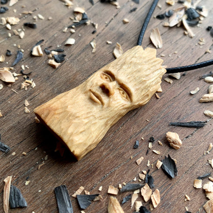 Olive Wood Spirit Pendant