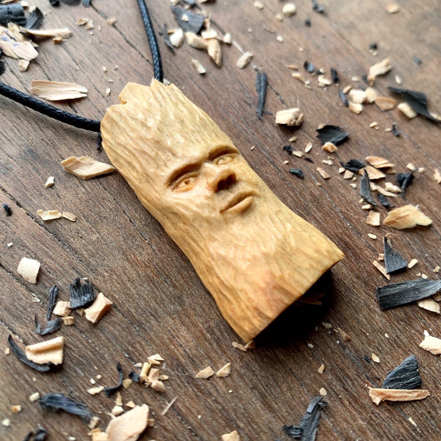 Olive Wood Spirit Pendant