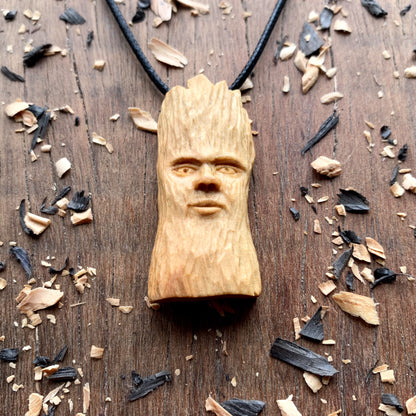 Olive Wood Spirit Pendant