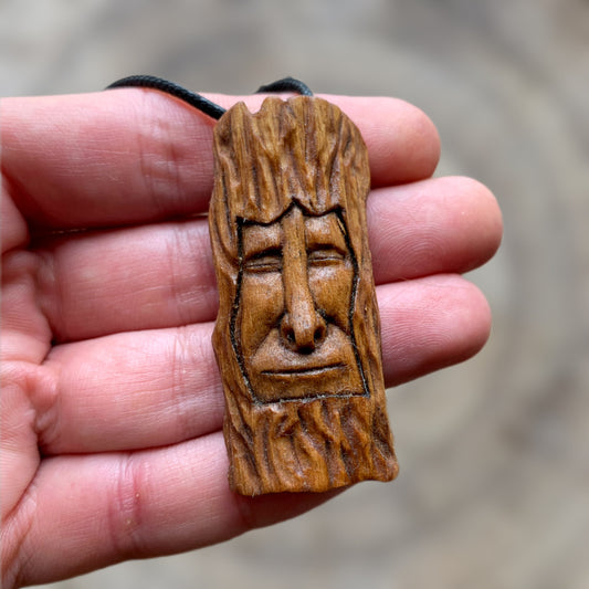 Wooden Spirit Walnut Wood Pendant
