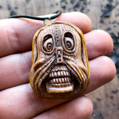 Halloween Pendant – Ghost Skull With Zipper