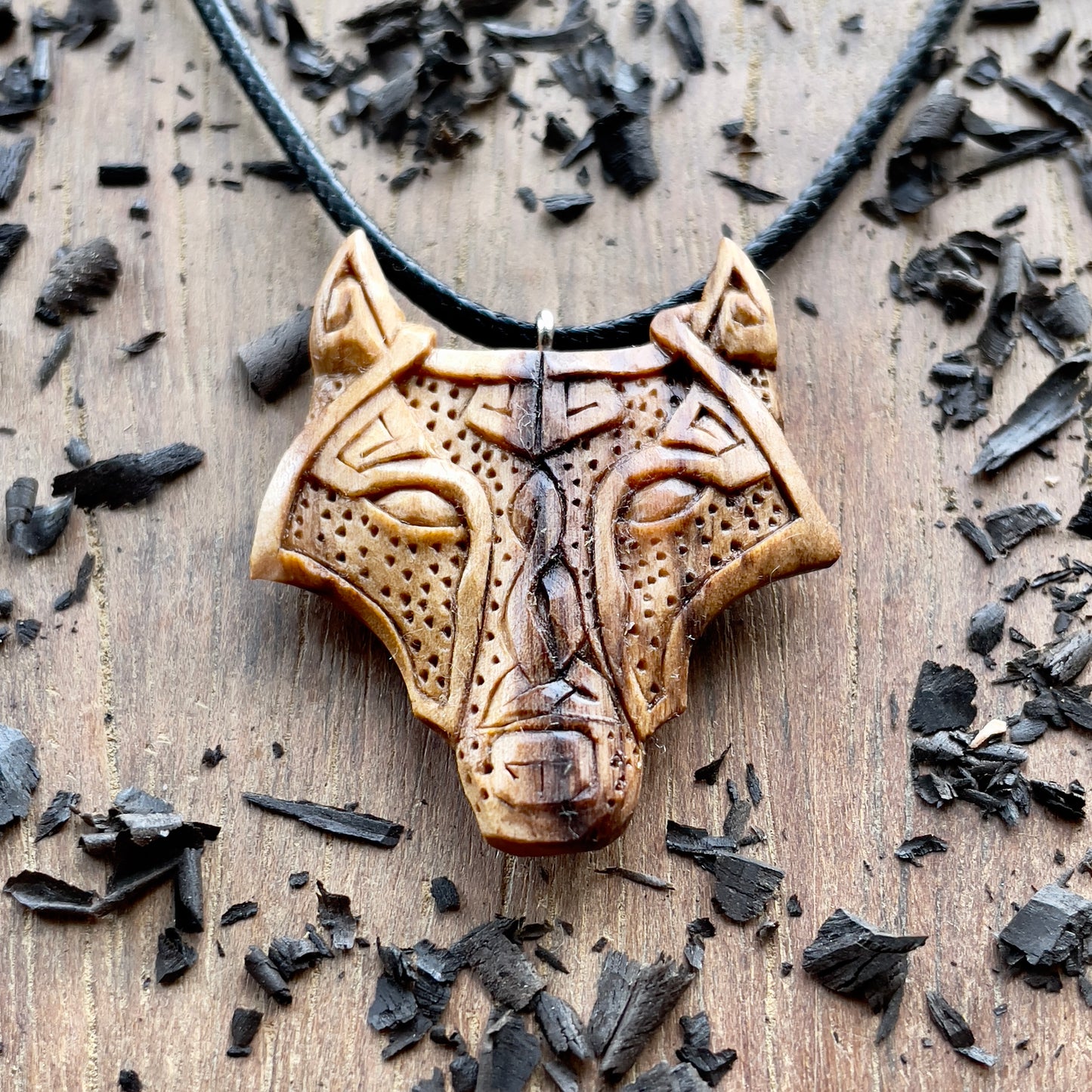 Fenrir Wolf Head Pendant