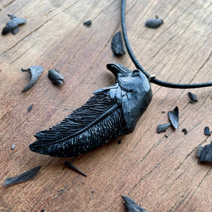 Raven Totem Pendant